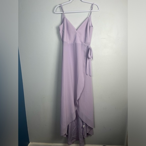 NWT Show me your mumu violet chiffon Mariah wrap dress size medium - Picture 3 of 8